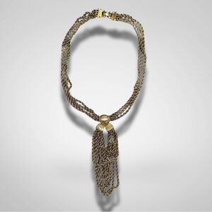 Vintage Monet Gold Tone Chain Necklace